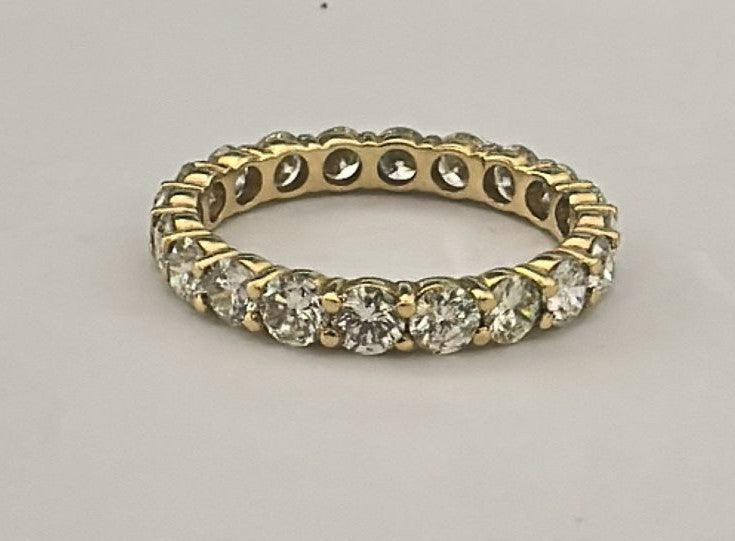 2.20 ct diamond 18k yellow gold ring