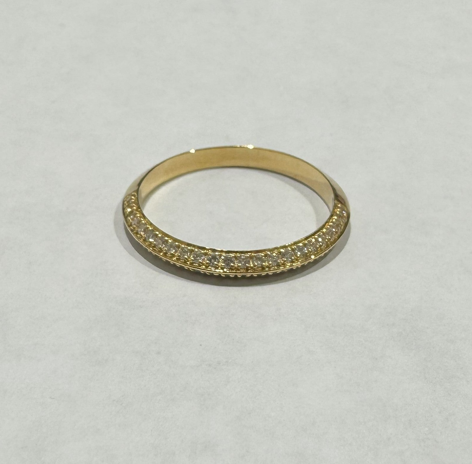 0.27 ct diamond 18k yellow gold ring