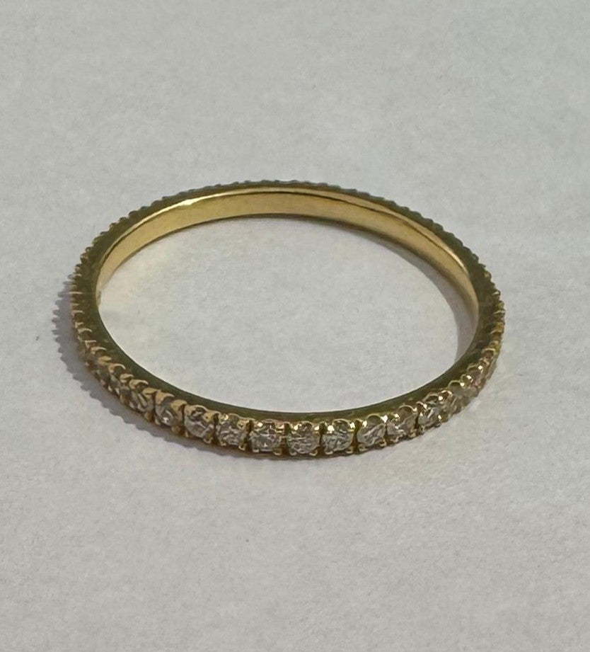 0.45 ct diamond 18k yellow gold ring