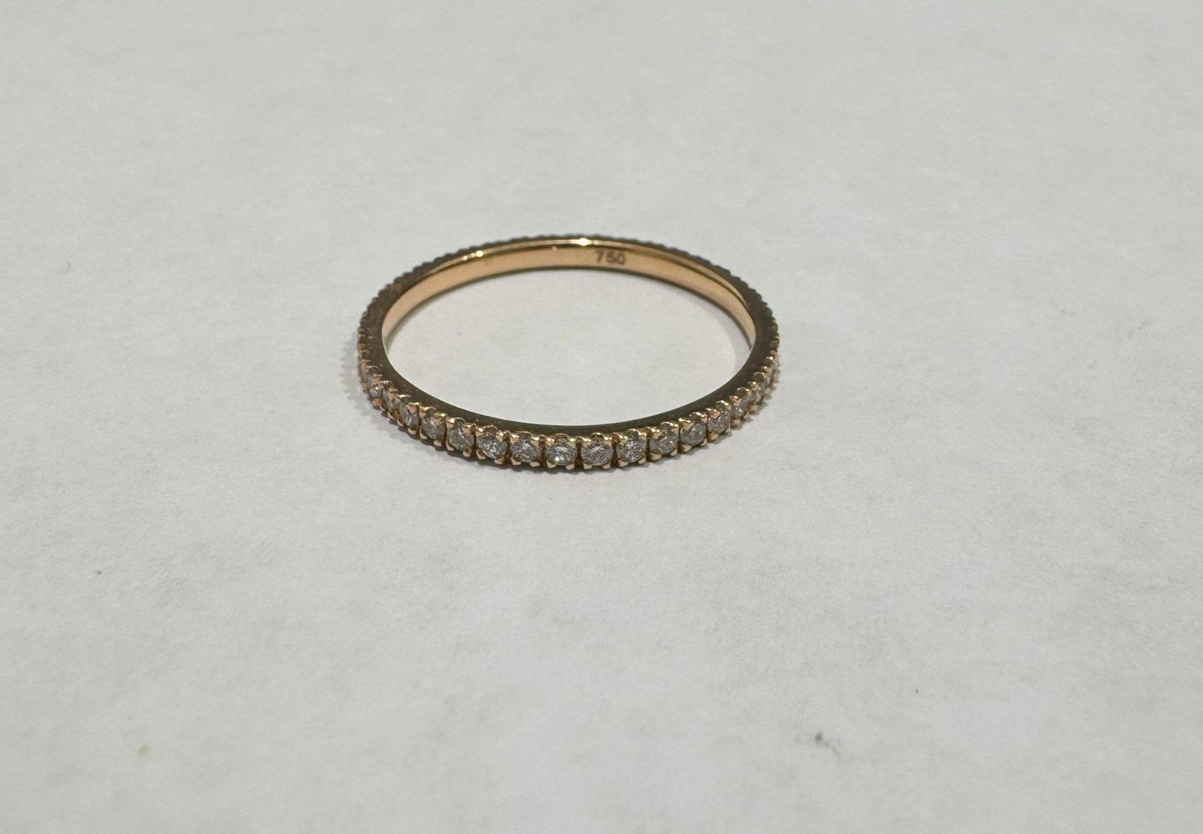 0.45 ct diamond 18k rose gold ring