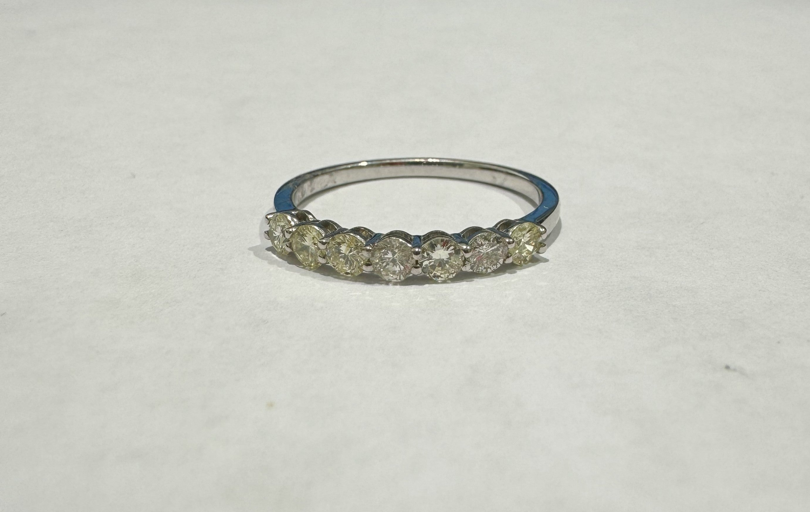 0.49 ct diamond 18k white gold ring