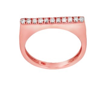 0.25 ct diamond 18k rose gold ring