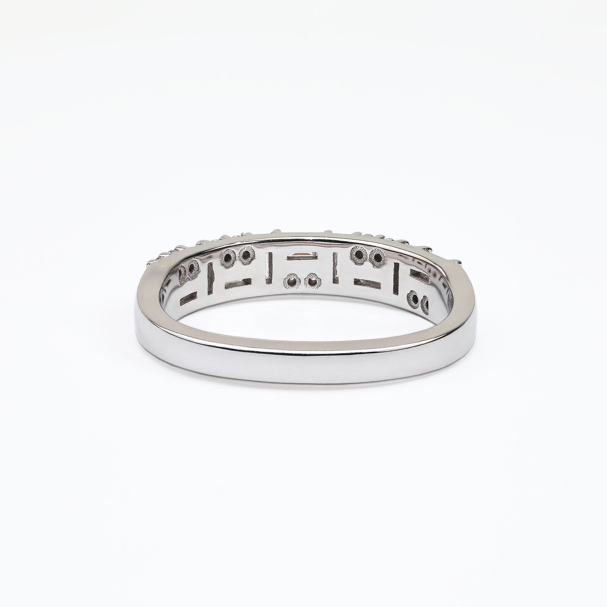 0.47 ct Multi-Shape Diamond Midi Mix Ring in 18K White Gold