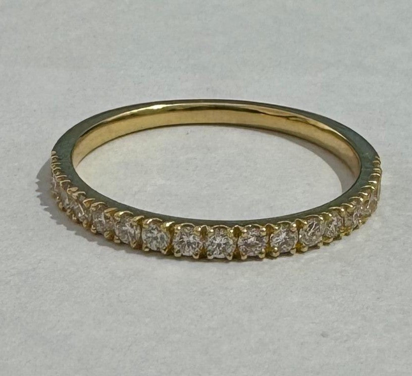 0.35 ct diamond 18k yellow gold ring