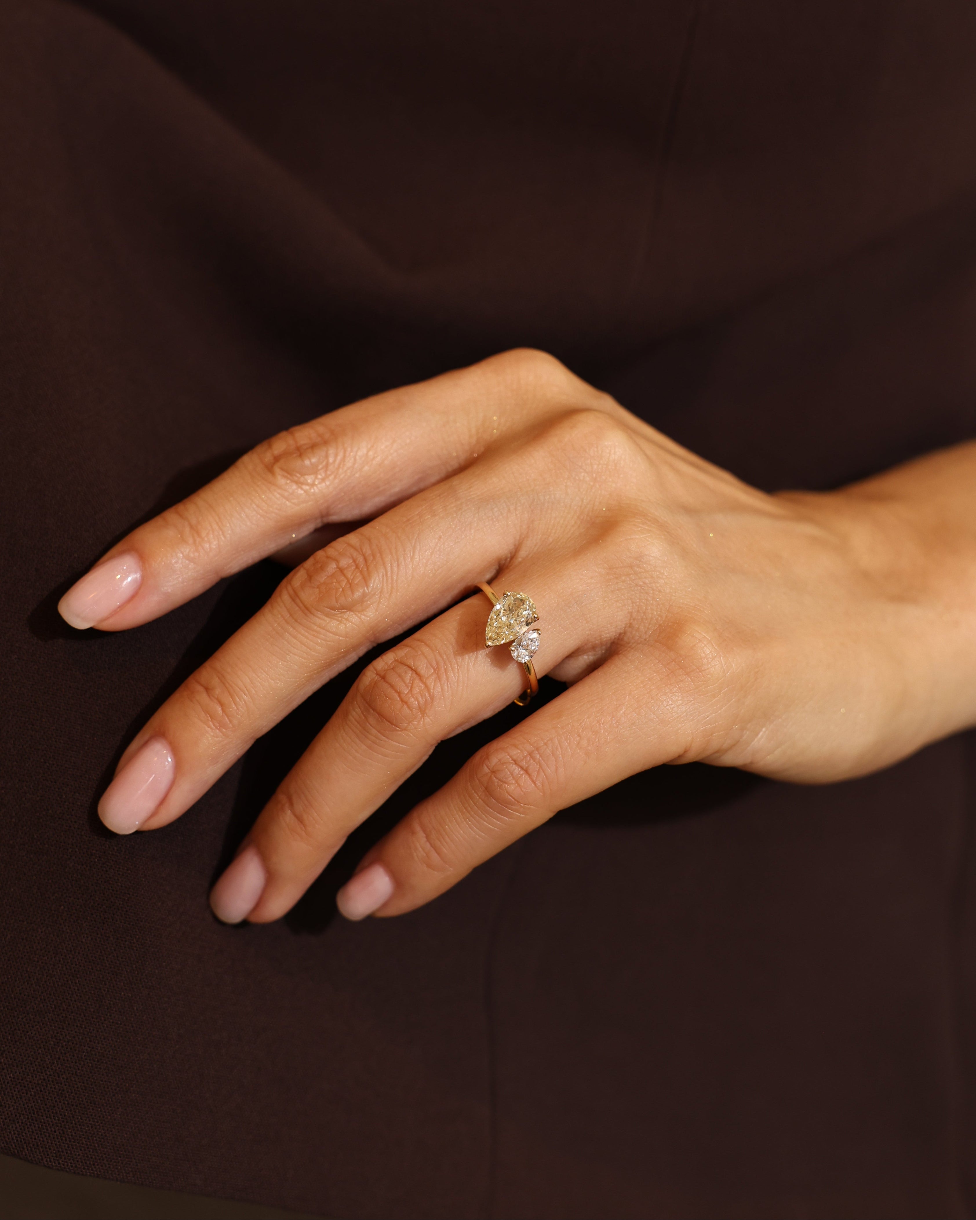 TOI ET MOI RING PEAR CUT 2,40 ct.