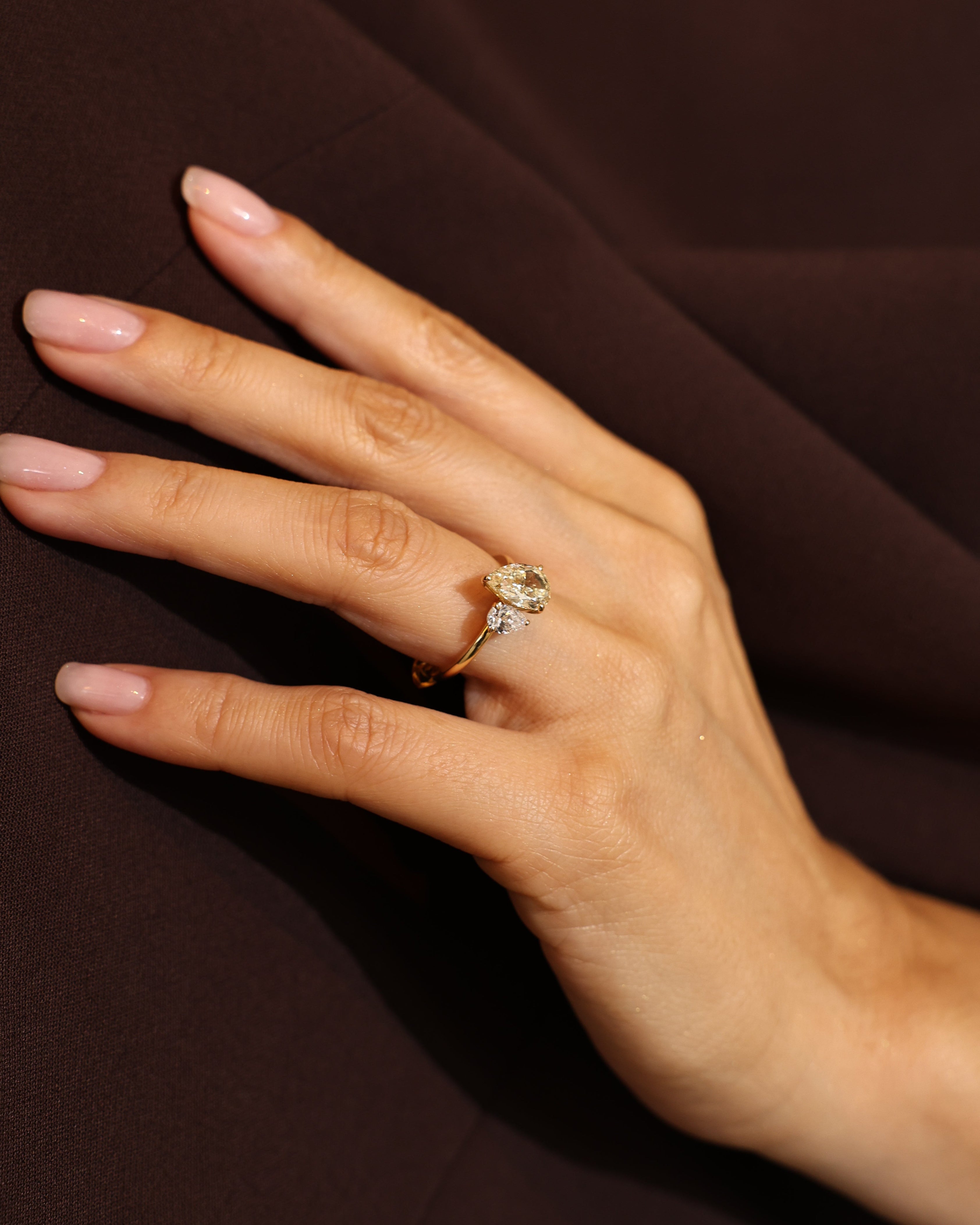TOI ET MOI RING PEAR CUT 2,40 ct.