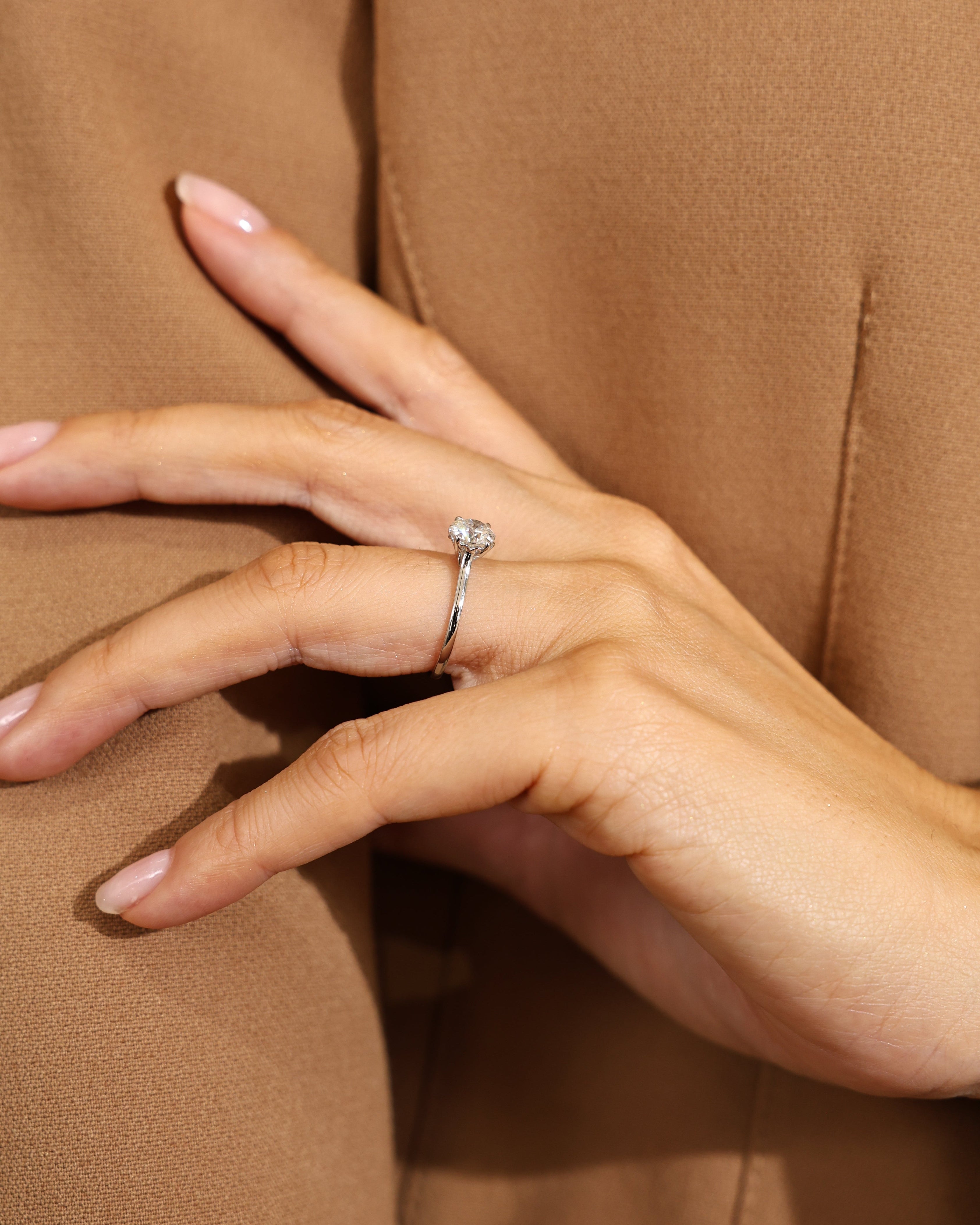 AURA RING - ROUND CUT 1.02 ct.