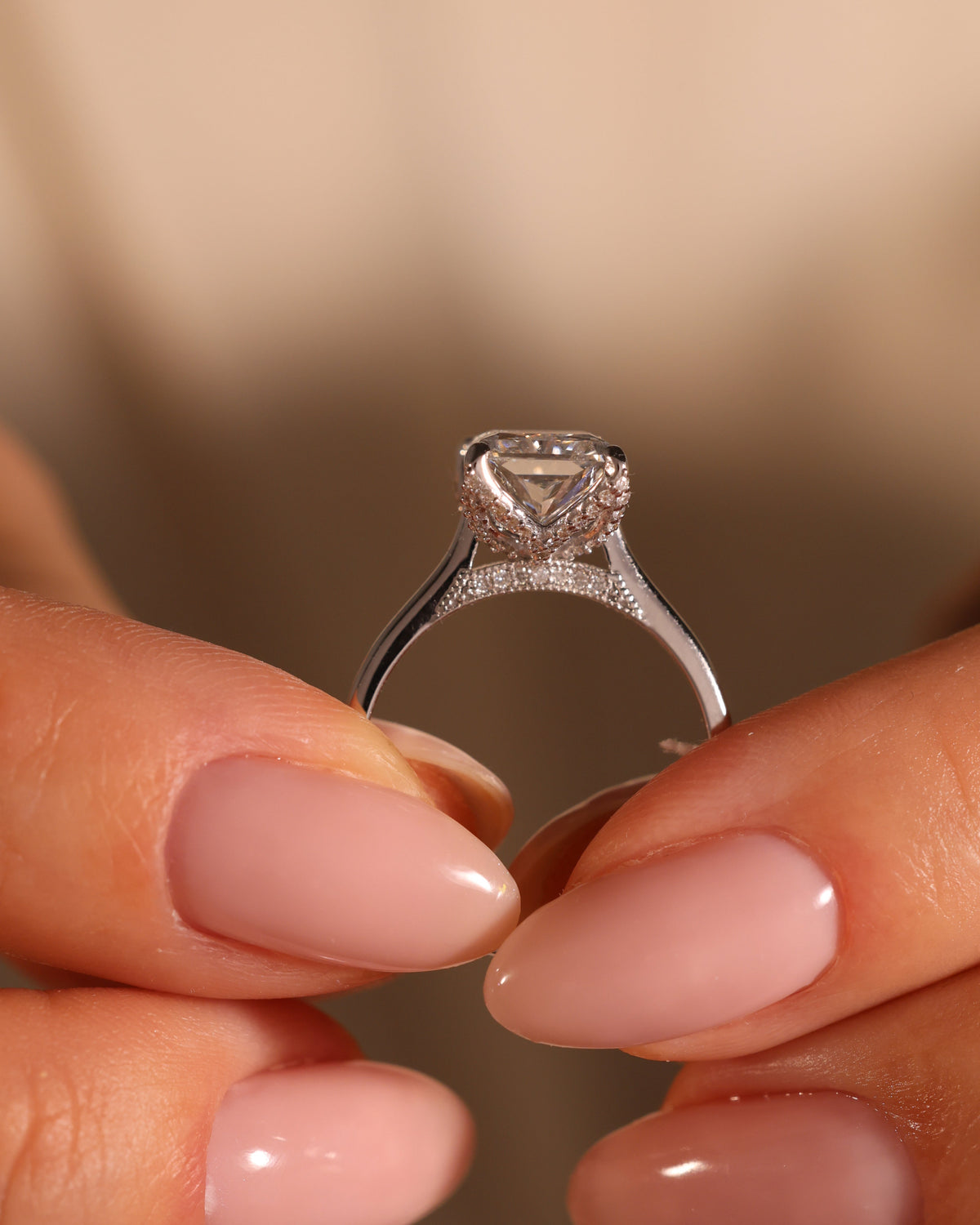 RADIANT LAB DIAMOND FLOWER PETAL RING