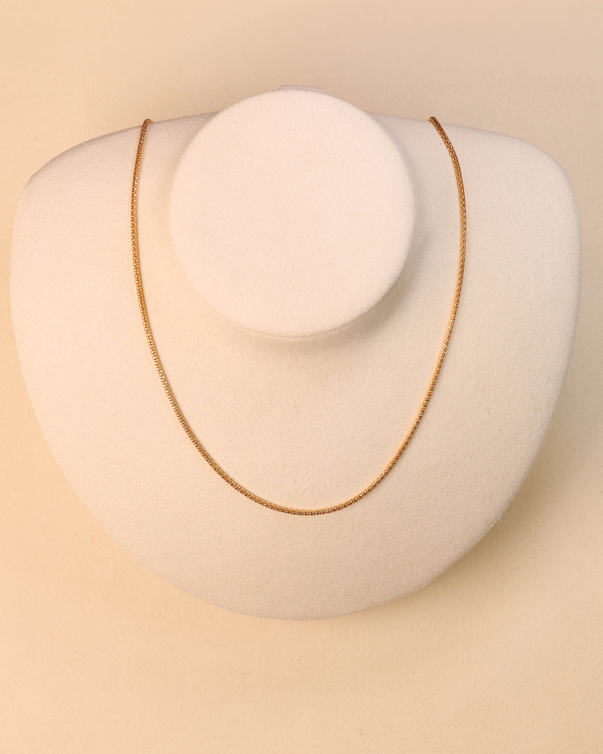 Gold Popcorn Chain on display – GCH00068