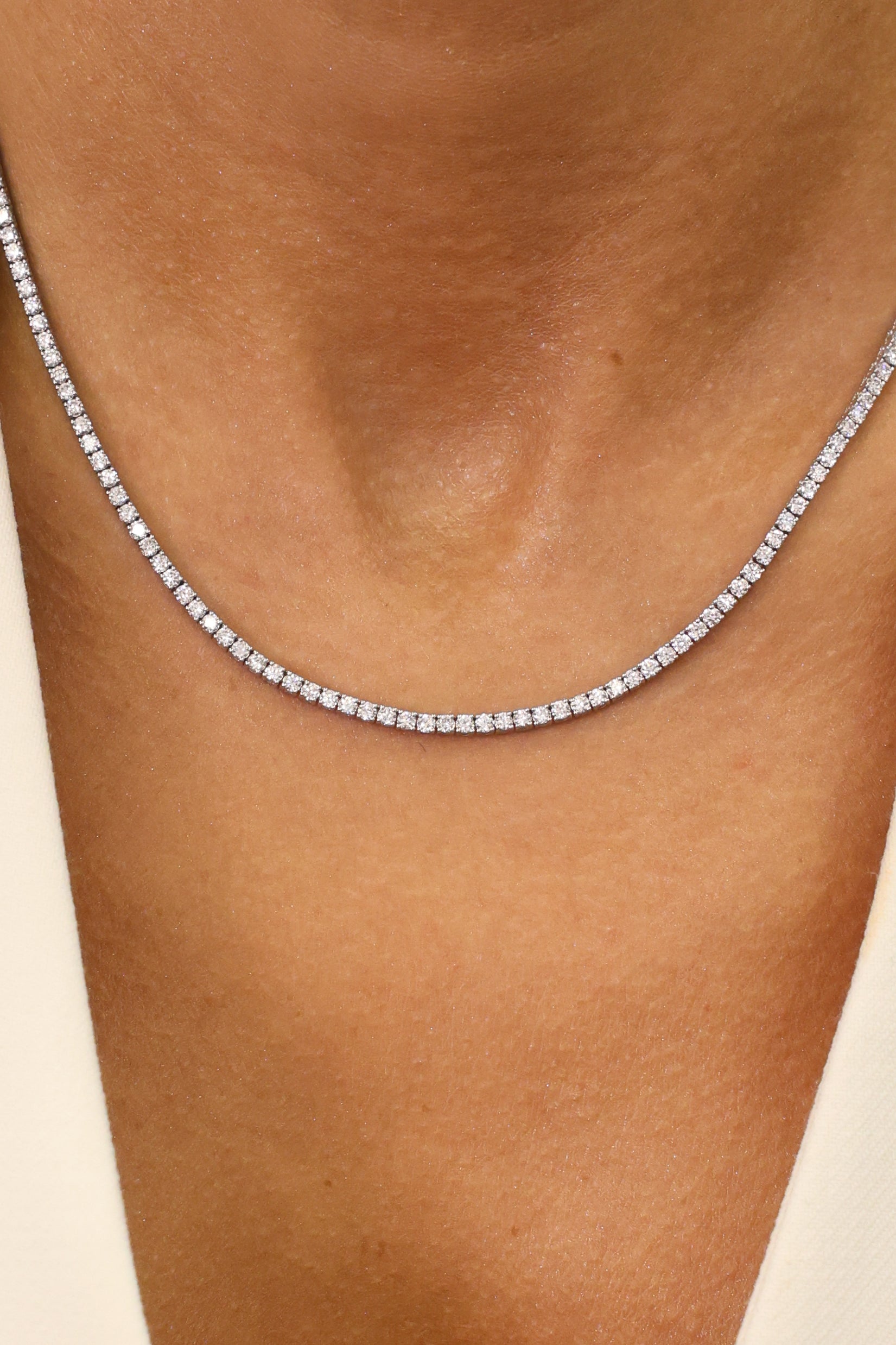 TENNIS NECKLACE LAB-GROWN DIAMOND - 5,75 CT.