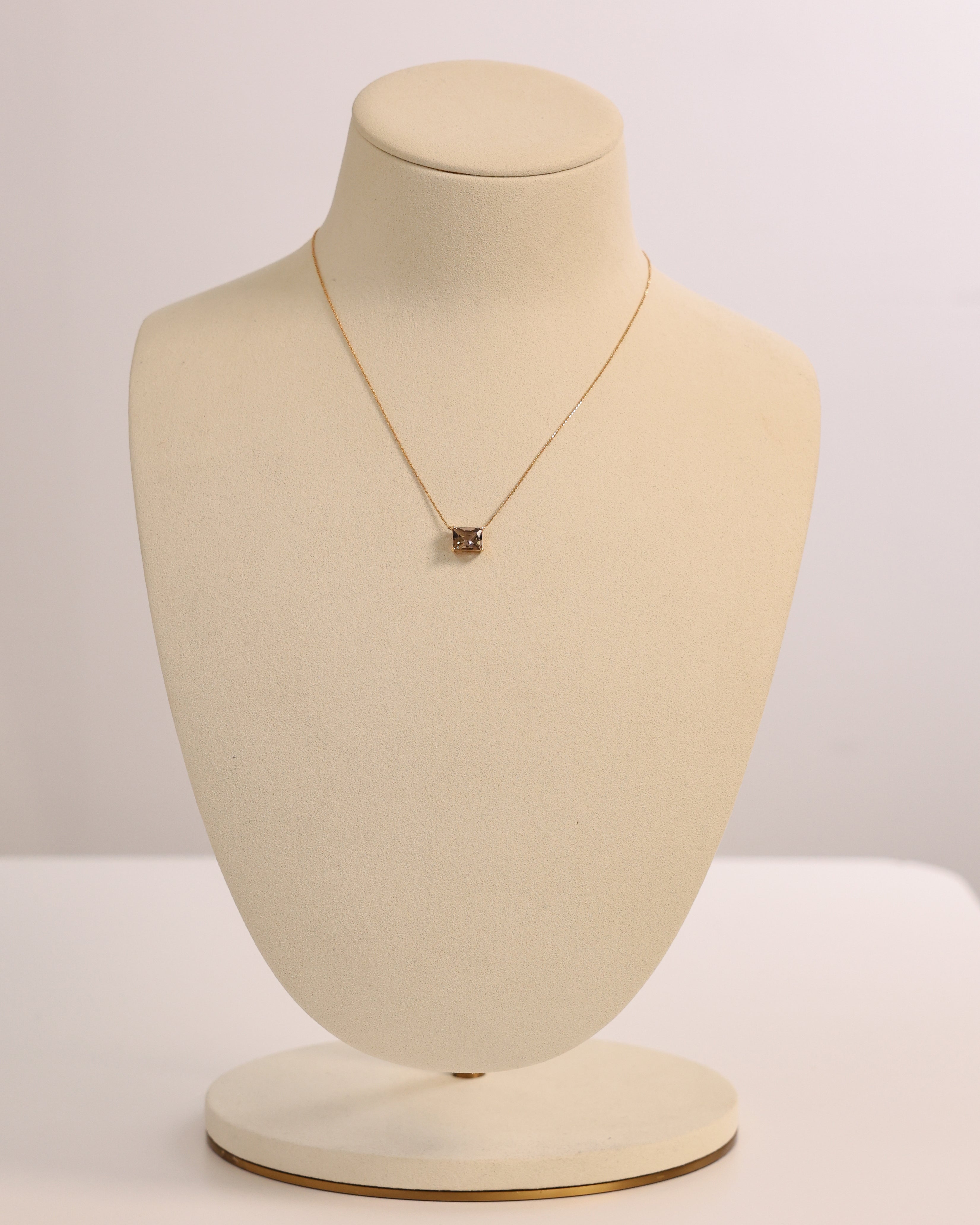 SMOKY TOPAZ NECKLACE