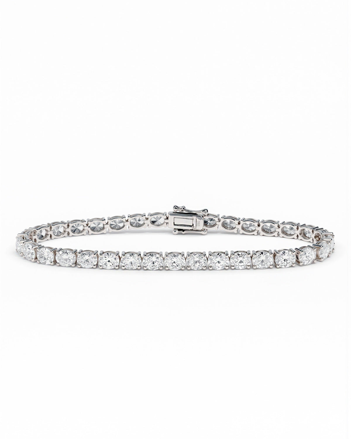 10.95 ct Oval Lab Diamond Tennis Bracelet – DBR00096