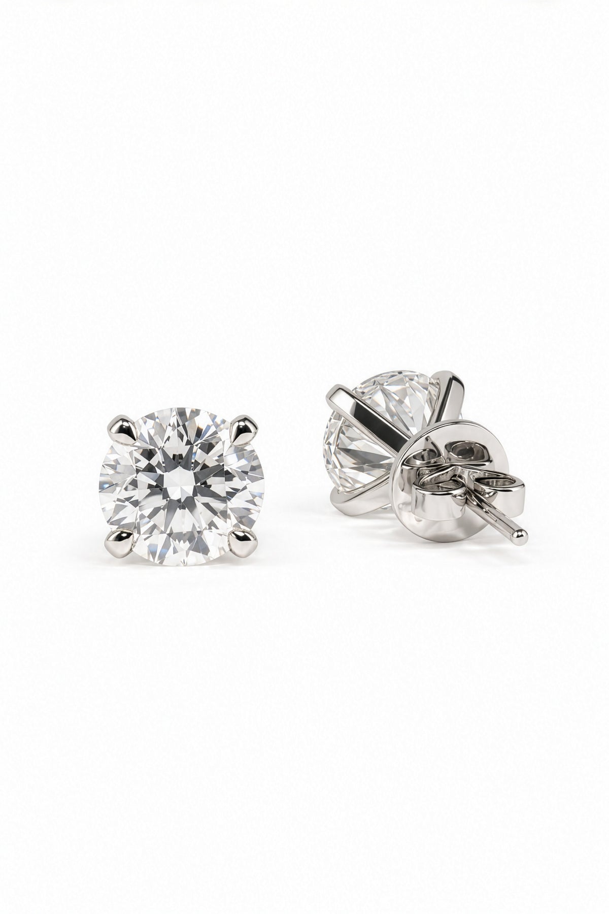 Round Lab Diamond Studs 4.00 Carat – DER00308