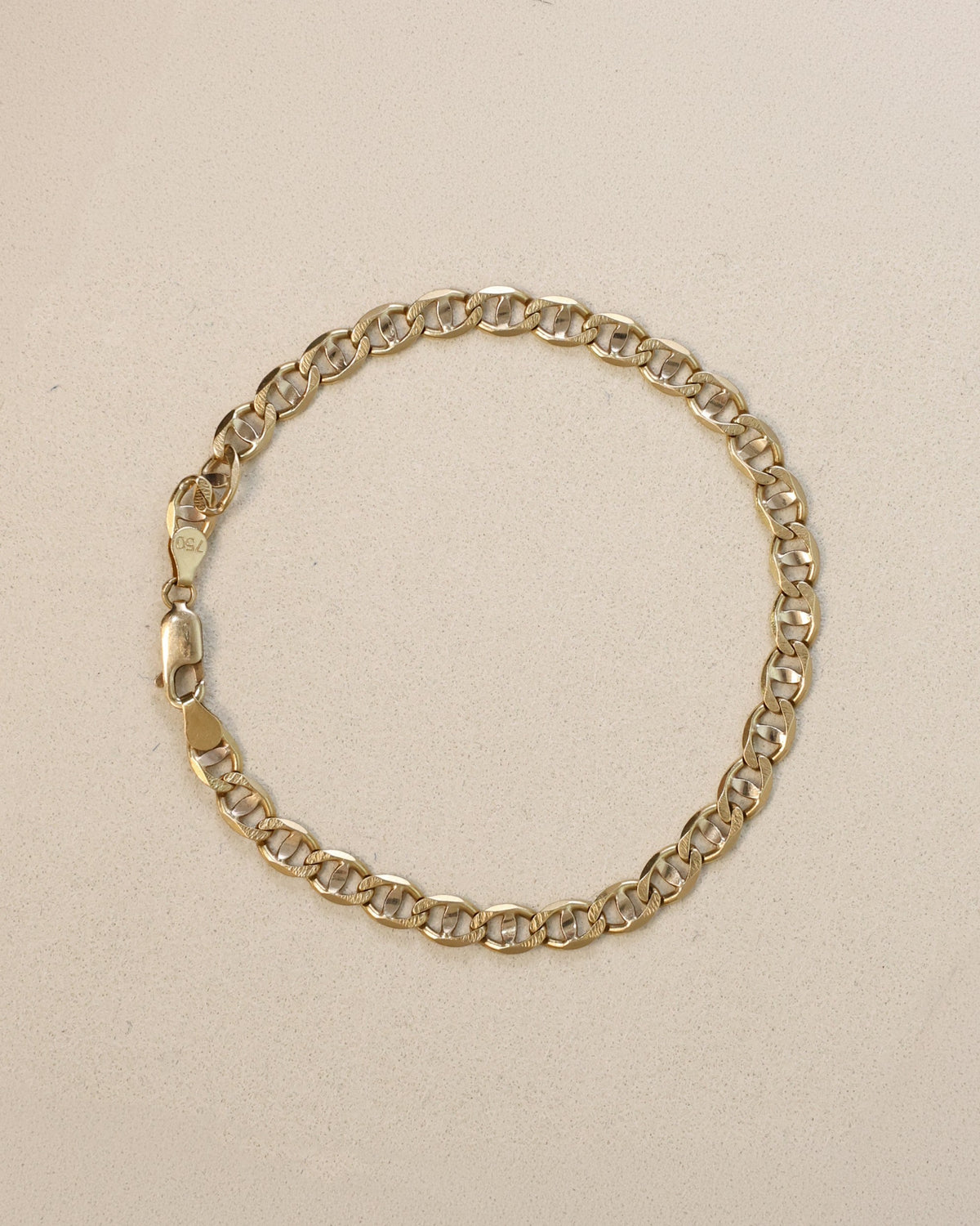 Flat Curb Chain Bracelet