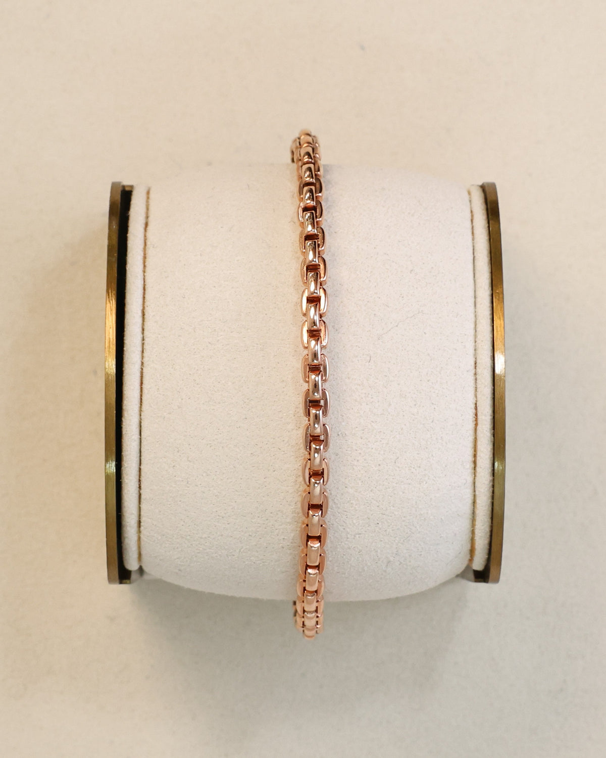 Box Chain Bracelet in 18K Rose Gold