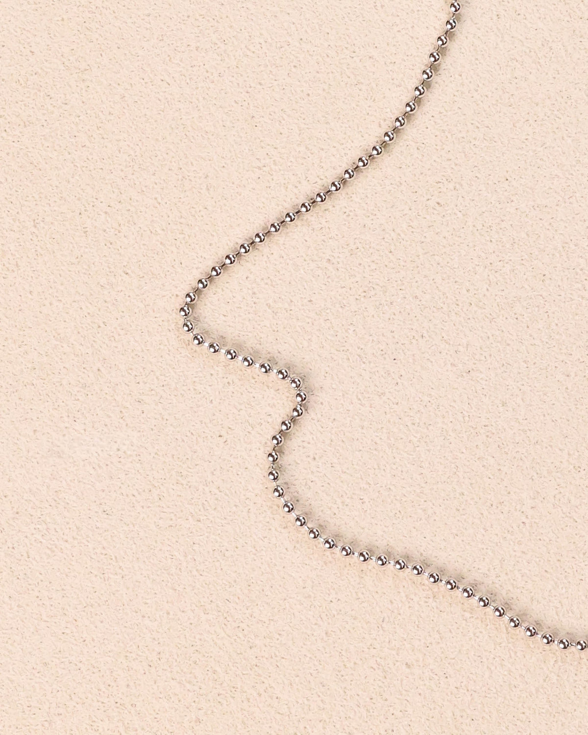 White Gold Ball Chain