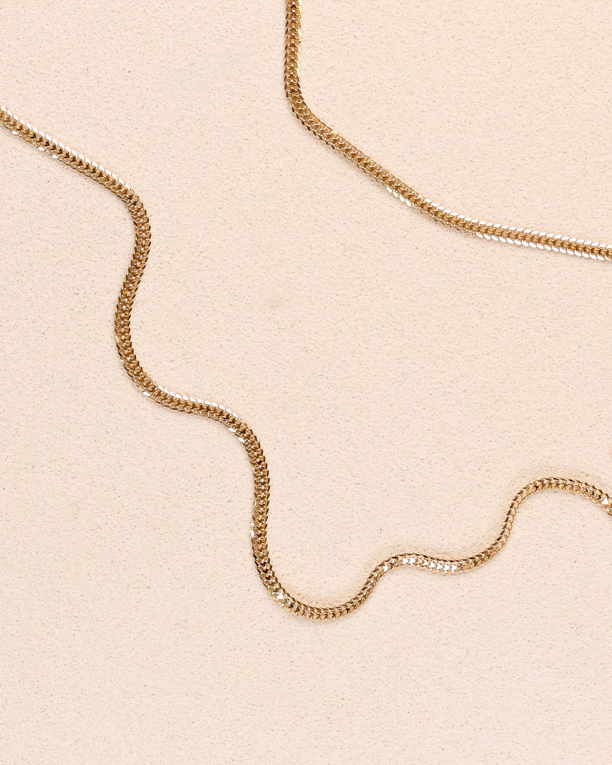 Gold Curb Chain Necklace