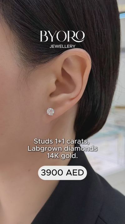 Classic diamond studs (test video)